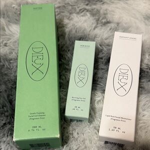 DIEUX Beauty 3pc Skincare Bundle Cleanser + Moisturizer + Reviving eye gel